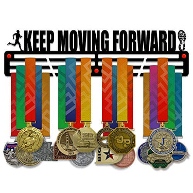 Keep Moving Forward — Medal Display Rack - Metallic Art